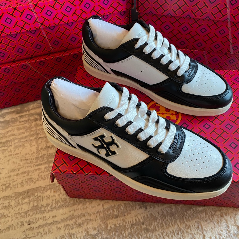 Tory Burch Women's Clover Court Sneakers - Picture 4 of 10